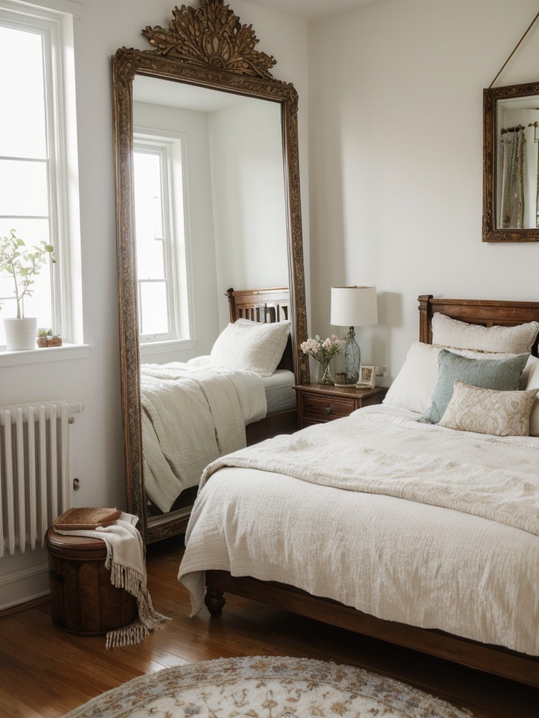 Cozy Bohemian Bedroom with Dreamy Mirror Magic