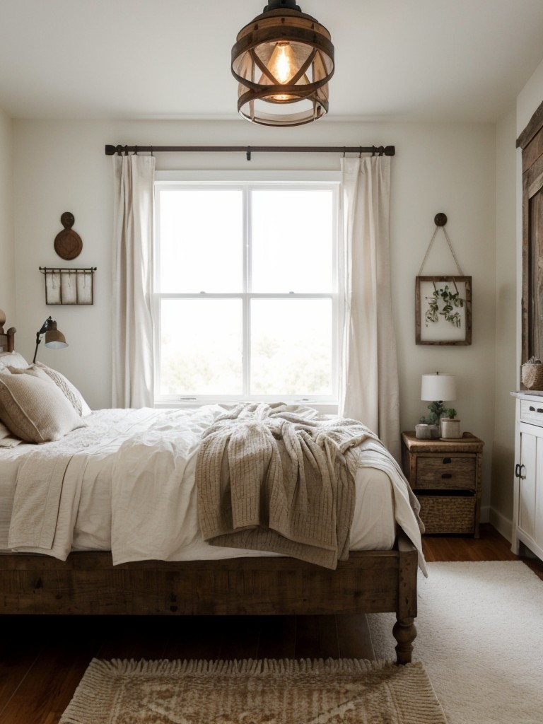 Cozy Farmhouse Vibes: Trendy & Timeless Small Bedroom Decor