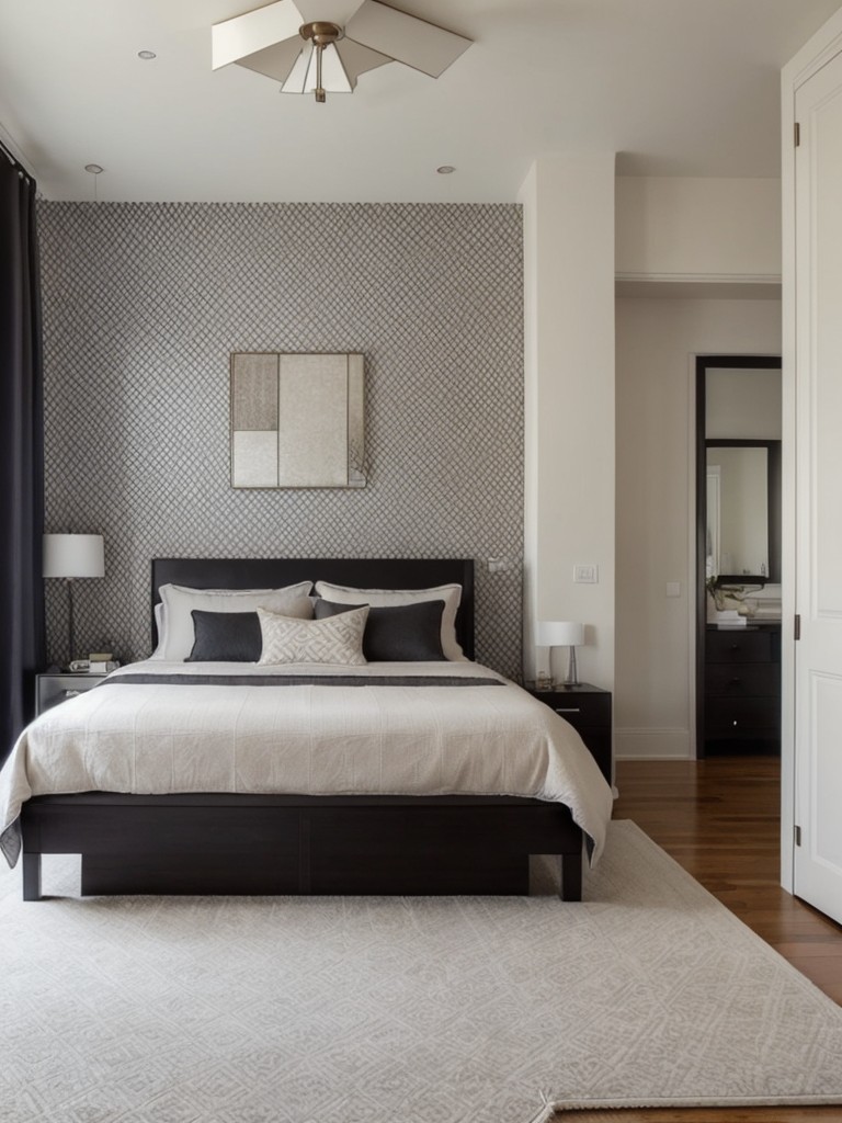 Geometric Chic: Timeless Small Bedroom Decor