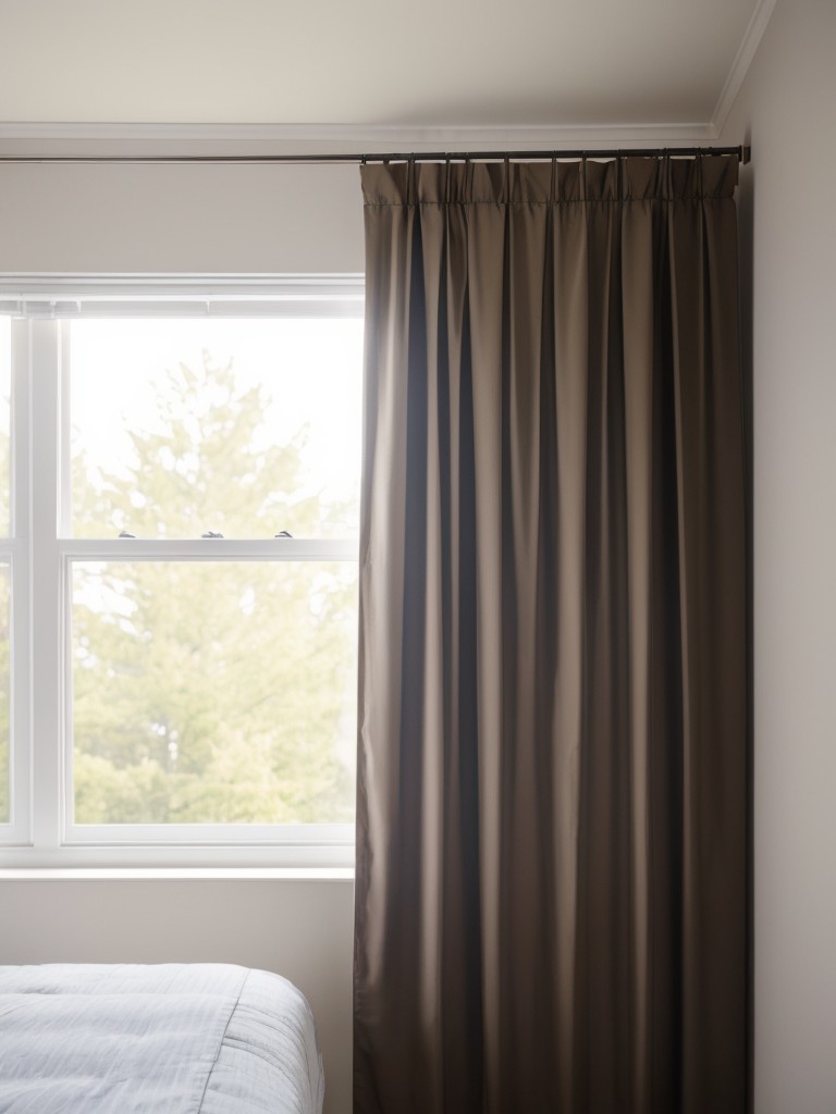 Maximize Your Small Bedroom: Illusion of Larger Windows with Curtains!