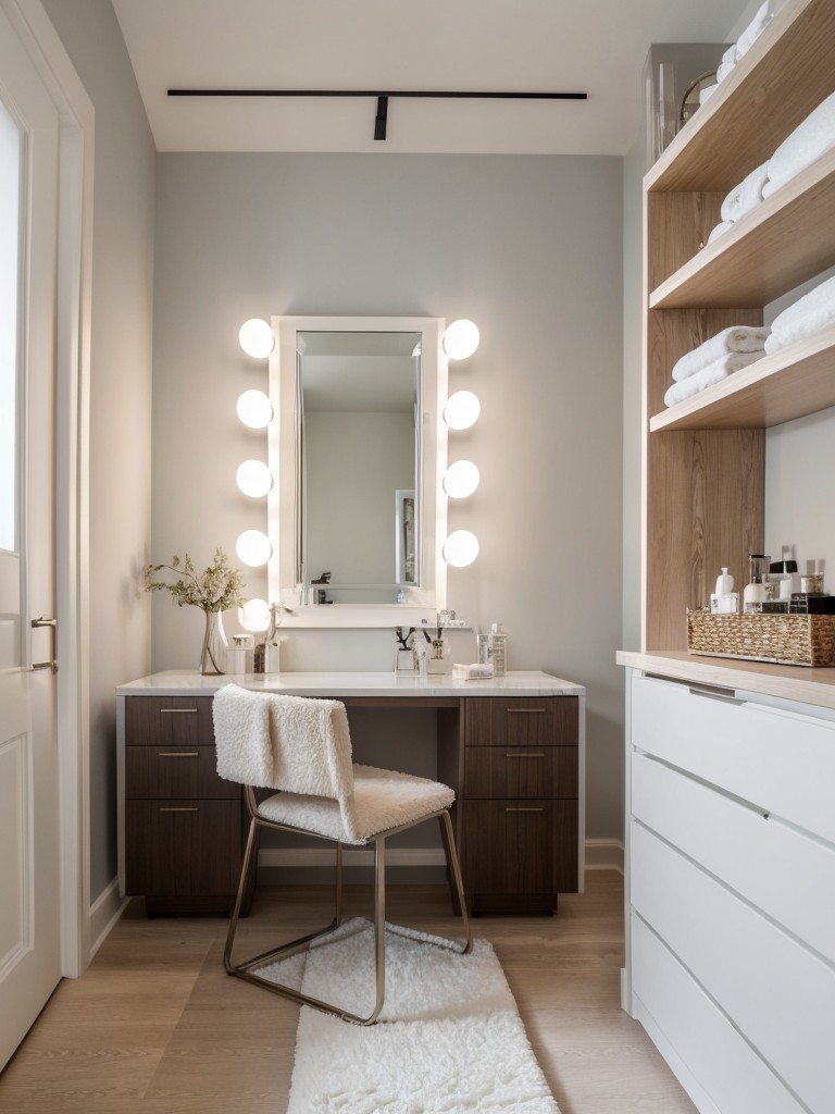 Maximize Your Small Bedroom: Create a Stylish Vanity Area with Storage