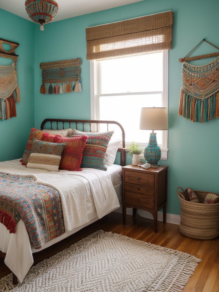 Boho Bliss: Transform Your Apartment with Bold Bedroom Decor!