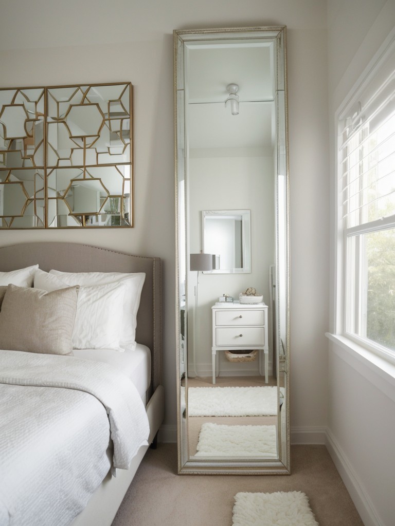 Mirrors: Open up your small bedroom for a serene sleep sanctuary