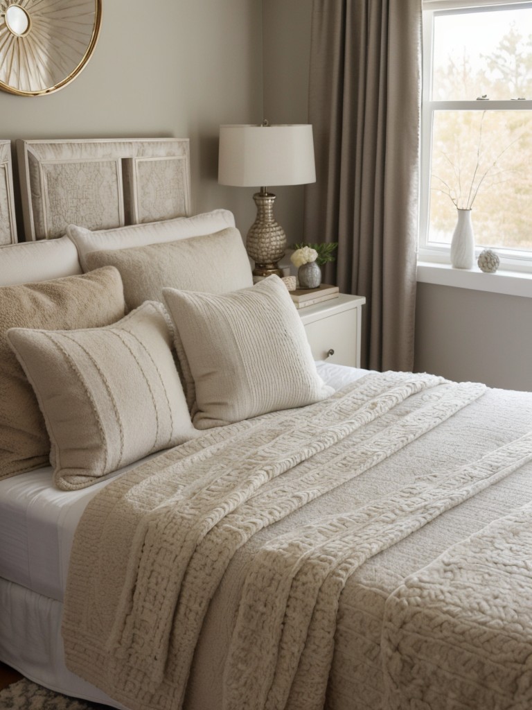 Cozy Apartment Bedroom: Layer Textiles for Serene Sleep