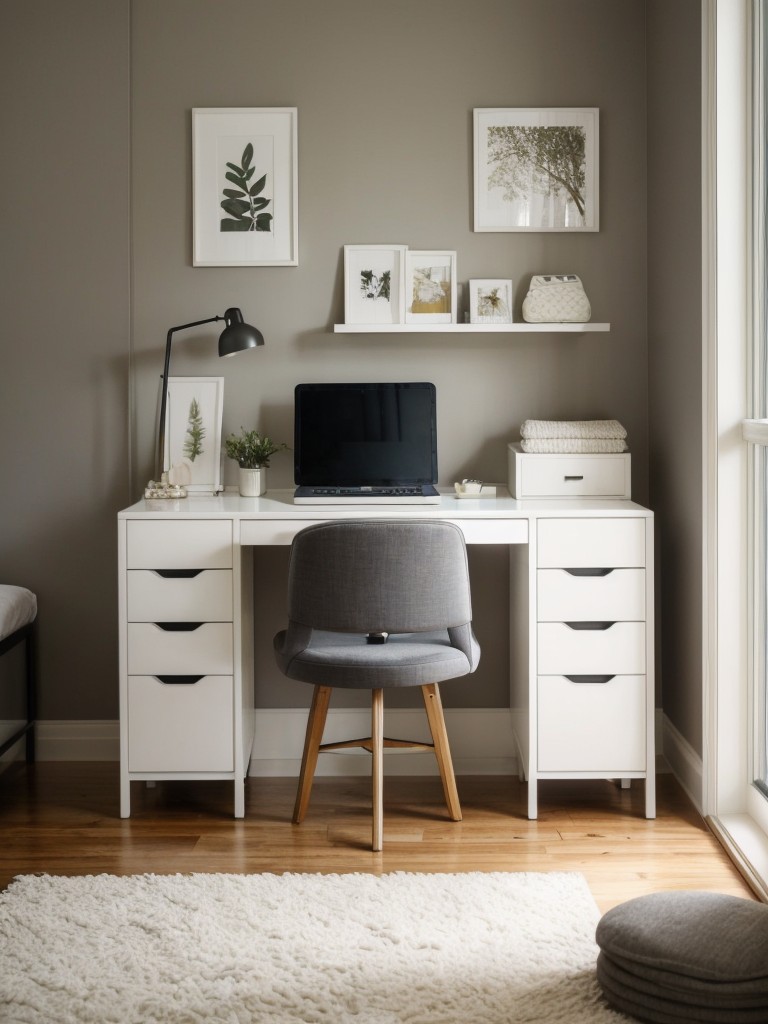 Small Bedroom Inspiration: Serene Sleep Space with Multifunctional Furniture.