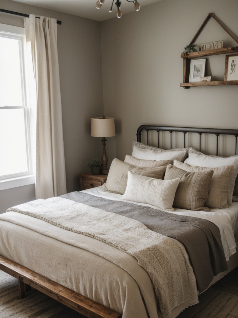 Farmhouse Chic: Cozy Bedroom Decor with Patterns & Textures