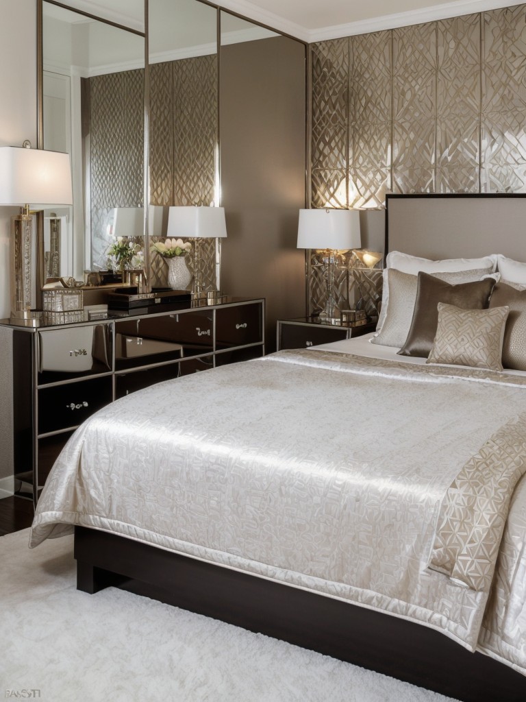 Glamorous Art Deco Bedroom: Mix Patterns & Textures for a Luxe Space