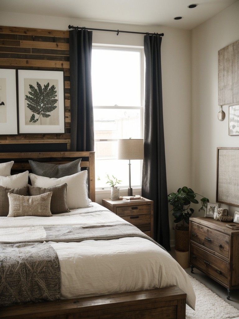 Stylish Apartment: Mix Patterns & Textures in Small Bedroom