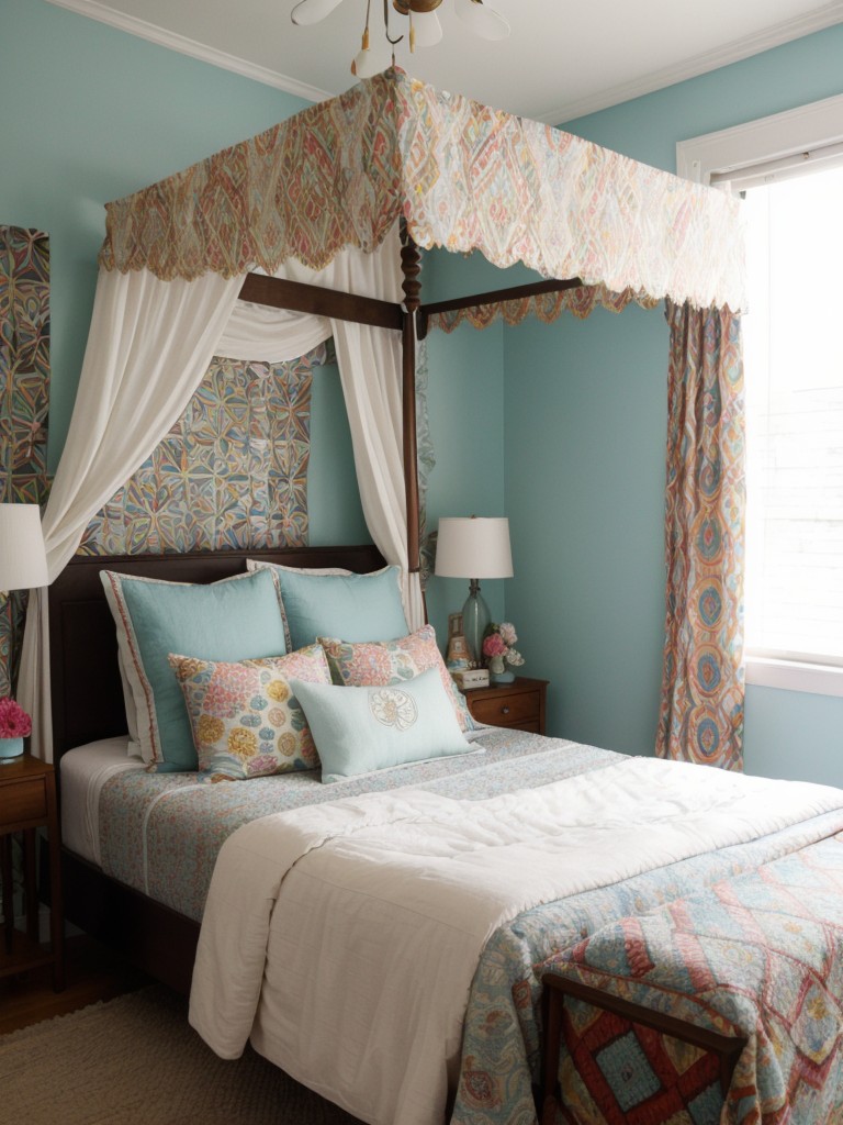 Chic & Cozy: Transform Your Small Bedroom with Eclectic Prints & Patterns