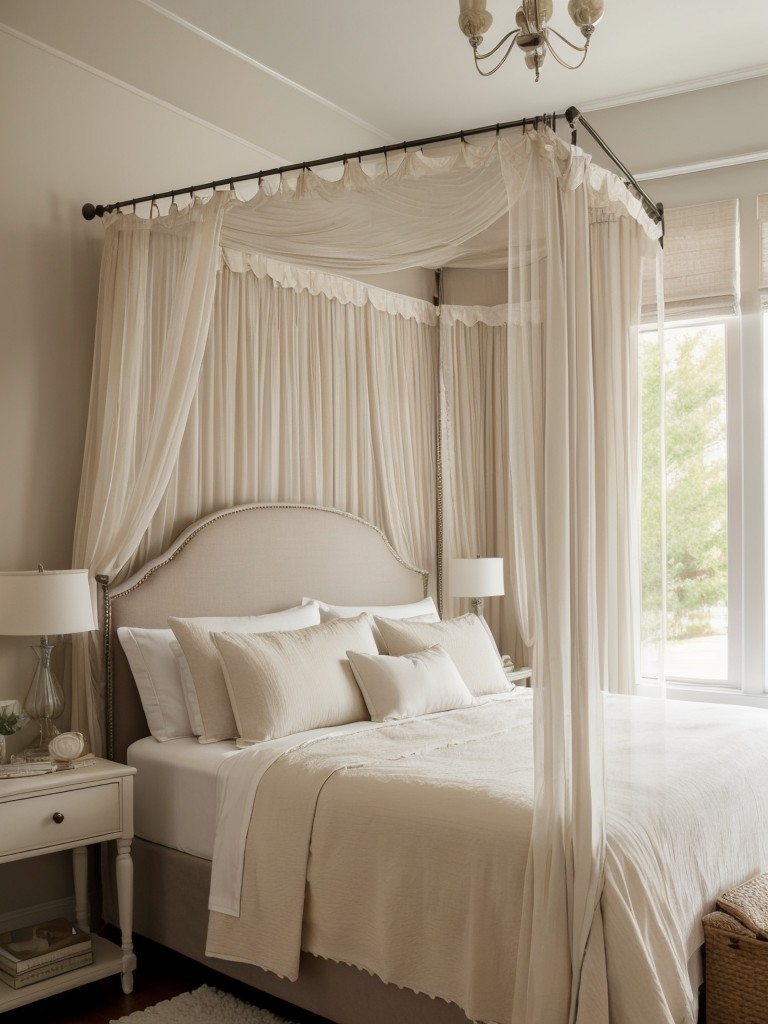 Romantic Bedroom Vibes: Personalize with Photo Collages & Sheer Curtains