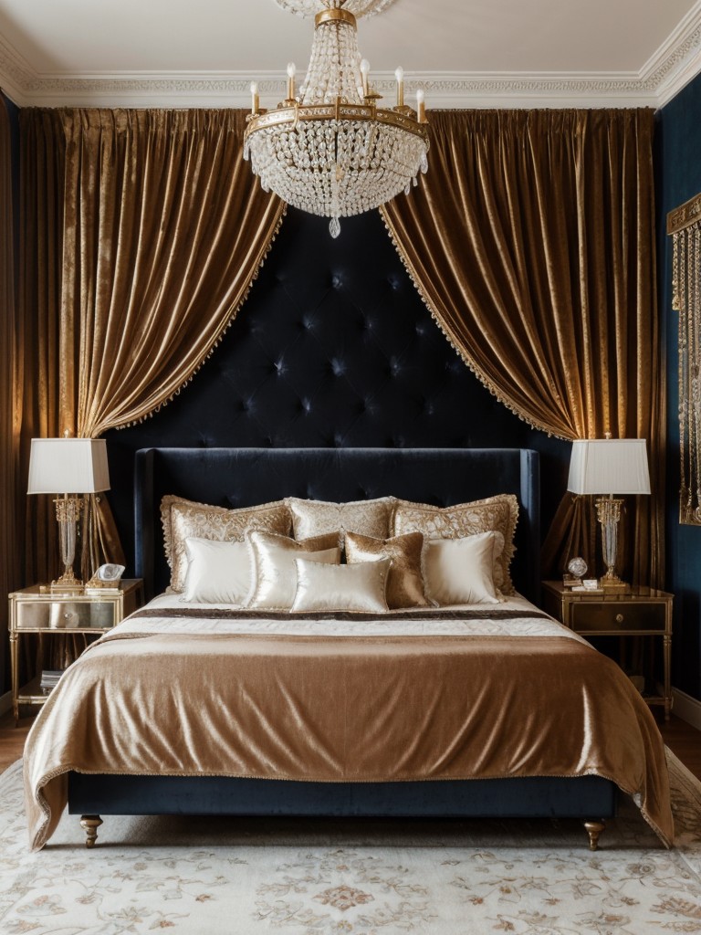 Boho Chic: Transform Your Bedroom with Luxurious Velvet and Crystal