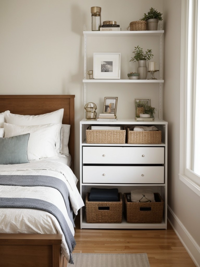 Stylish Small Apartment Bedroom: Maximize Space with Clever Storage