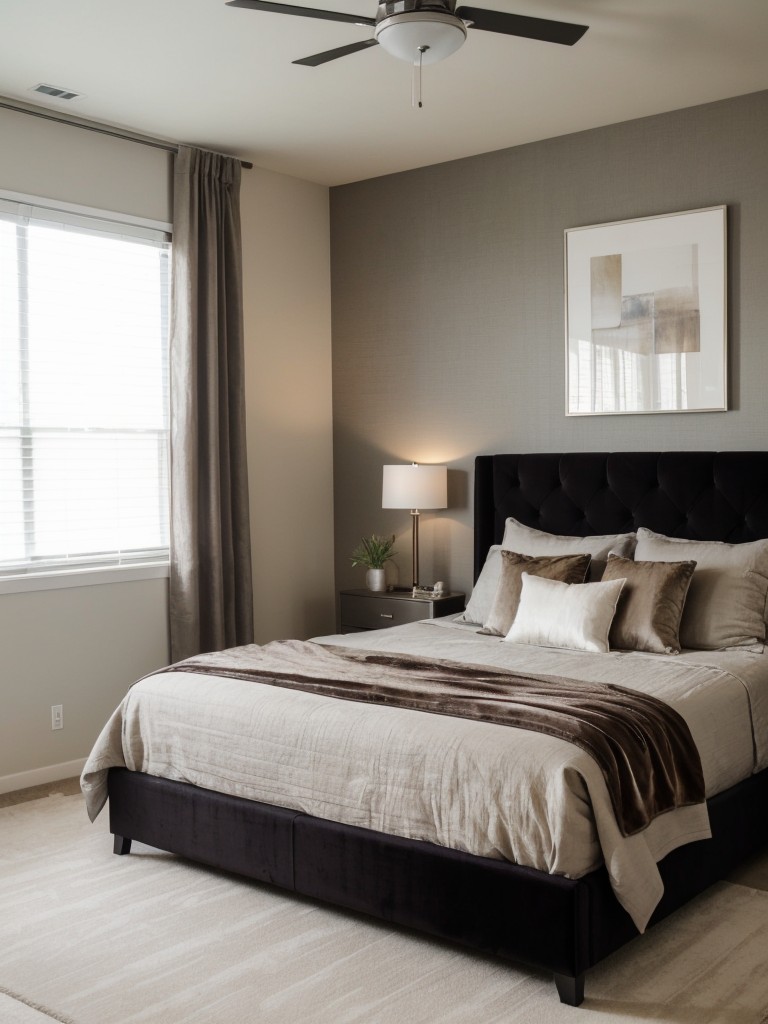 Apartment Bedroom Décor: Mix Textures for Depth & Interest!