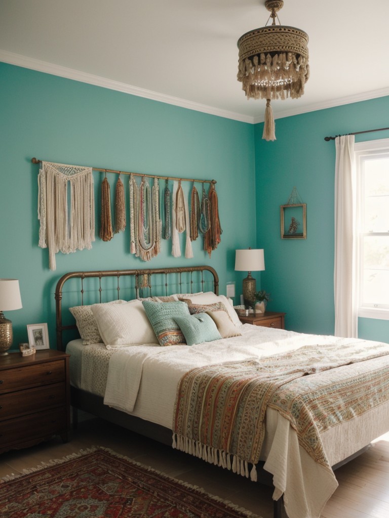 Boho Chic: Elevate Your Apartment Bedroom with Eclectic Accents!