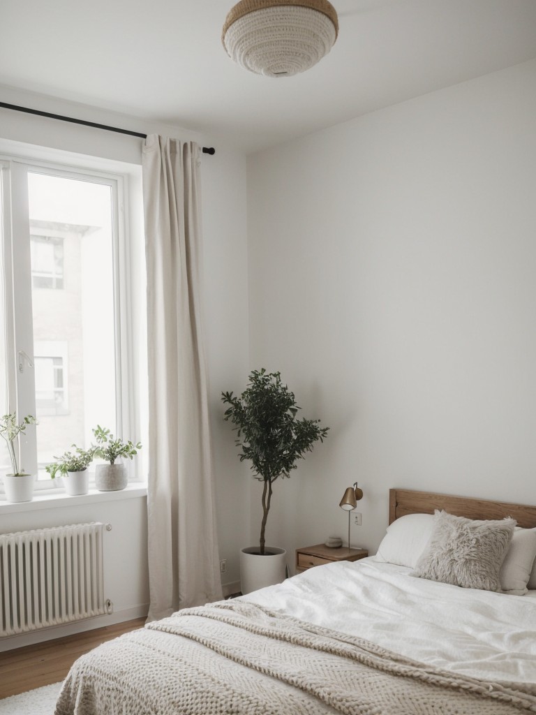 Scandi-inspired Apartment Bedroom: Minimalist, Cozy, and Chic