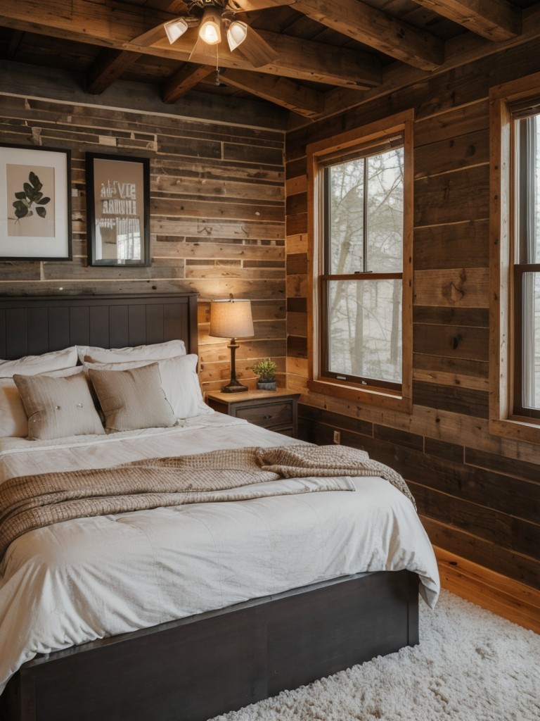 Rustic Apartment Bedroom Makeover: Cozy & Affordable ideas!