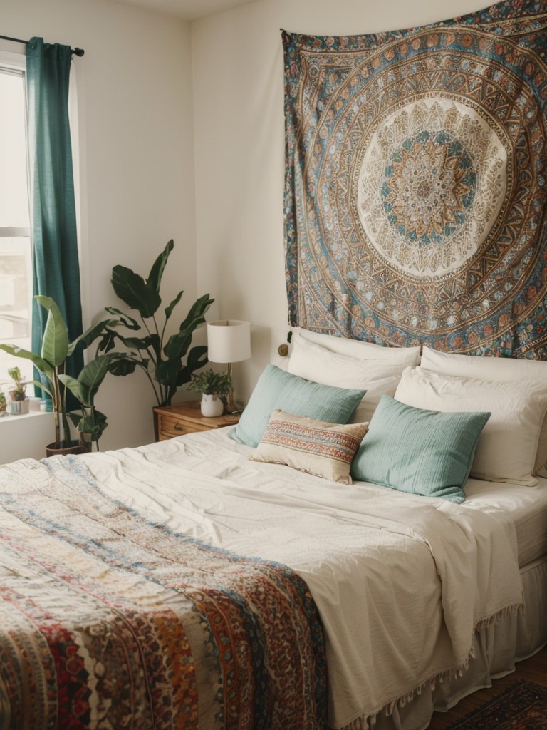 Free Spirited Bedroom Decor: Boho Vibes with a Tapestry Twist