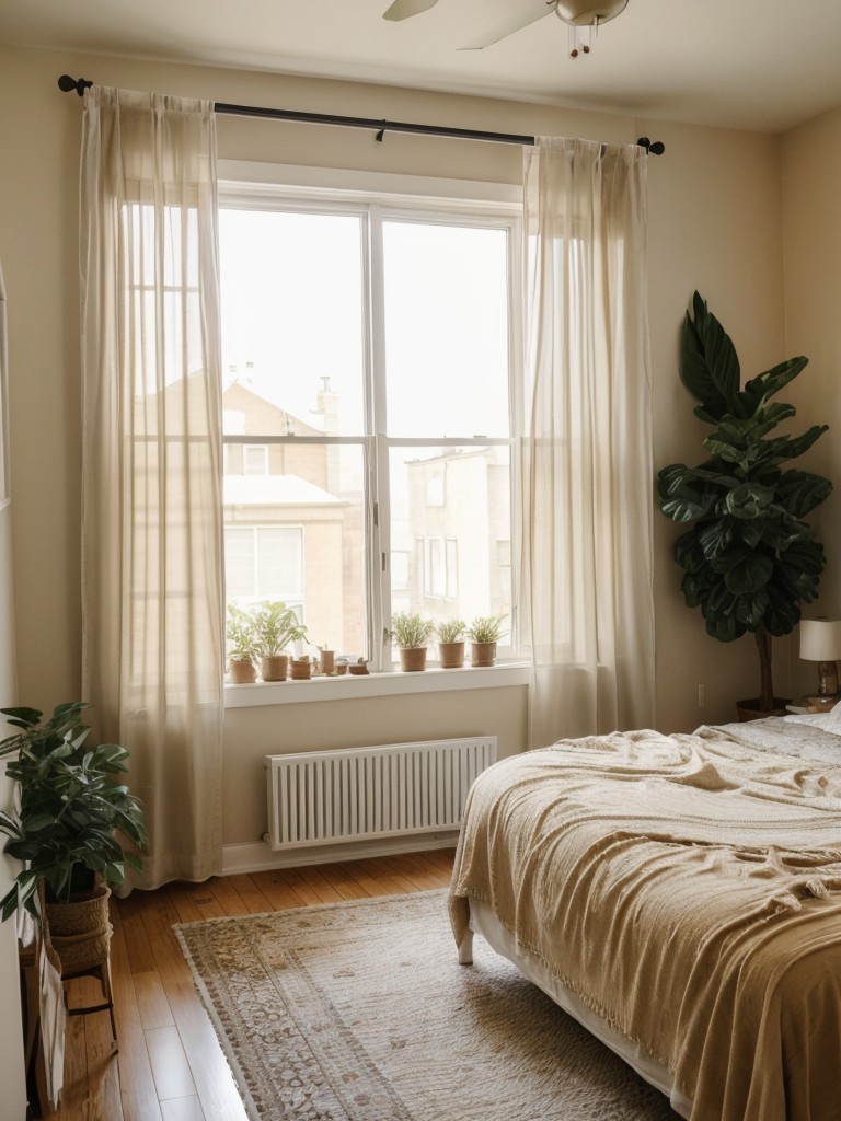 Boho Chic: Embrace Natural Light with Sheer Curtains for Your Apartment!