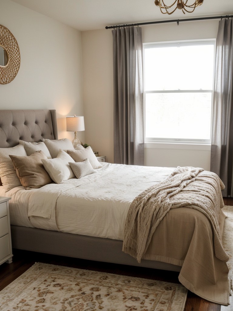 Cozy Love Nest: Romantic Apartment Bedroom Ideas with Comfy Rugs