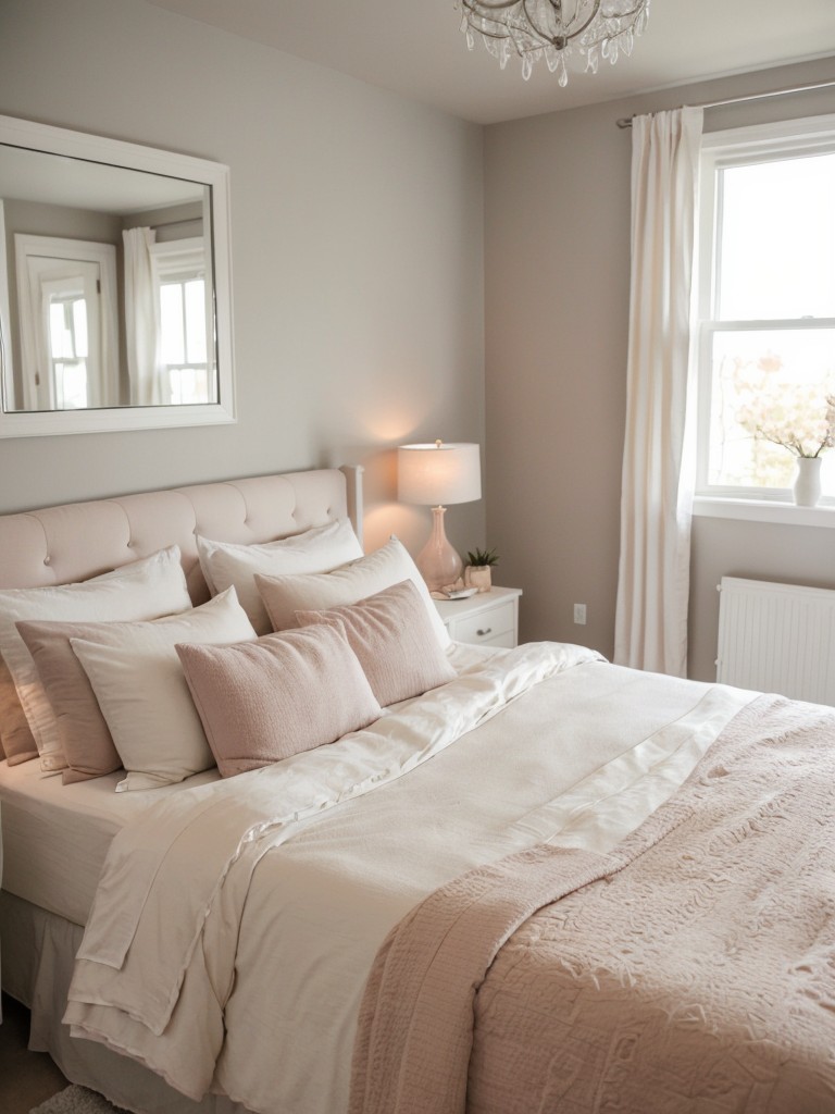 Cozy Love Nest: Romantic Apartment Bedroom Ideas with Blissful Colors.