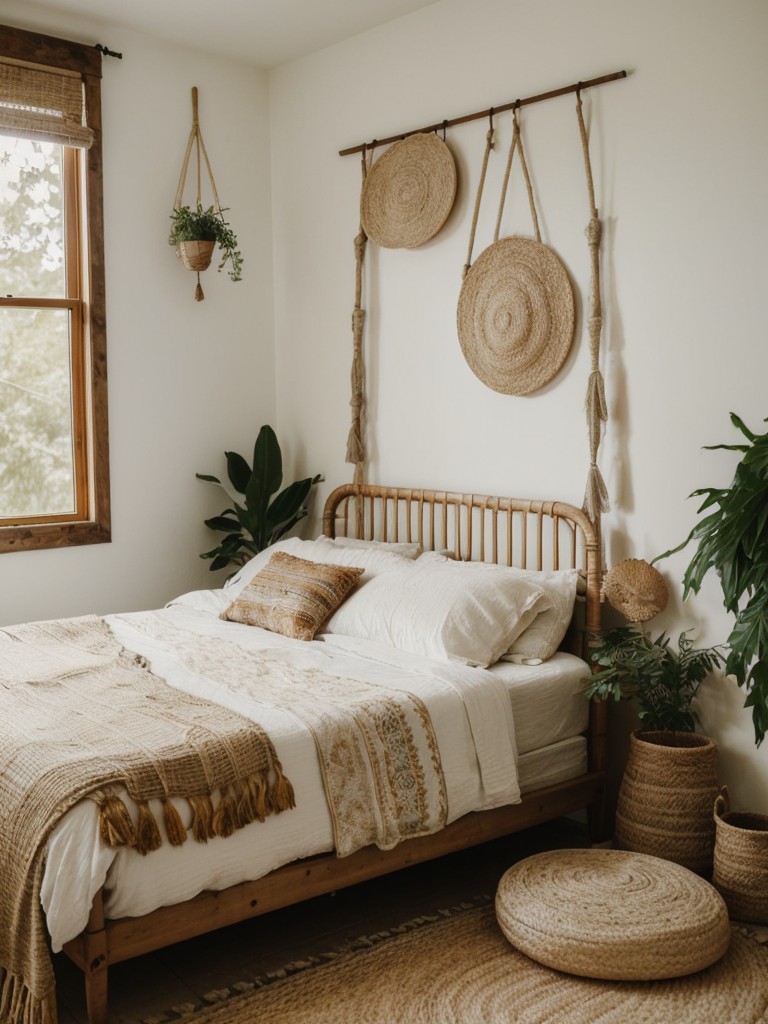 Nature-inspired Boho Chic: Transform Your Bedroom with Organic Elements.