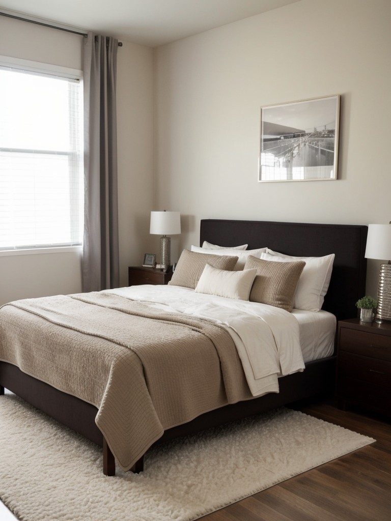 Cozy & Stylish Bedroom Ideas for Modern Apartments: Layered Elements for Comfort & Style!