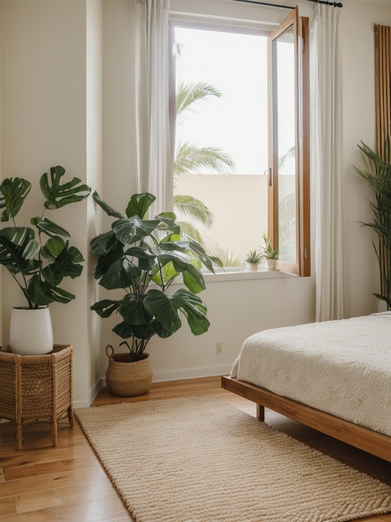 Exotic Escape: Transform Your Apartment Bedroom with Tropical Decor!