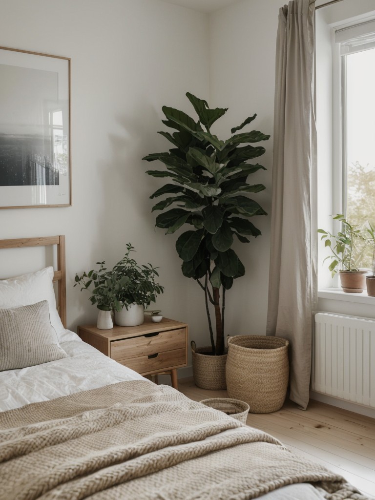 Minimalist Apartment Bedroom: Scandinavian Style Decor Ideas