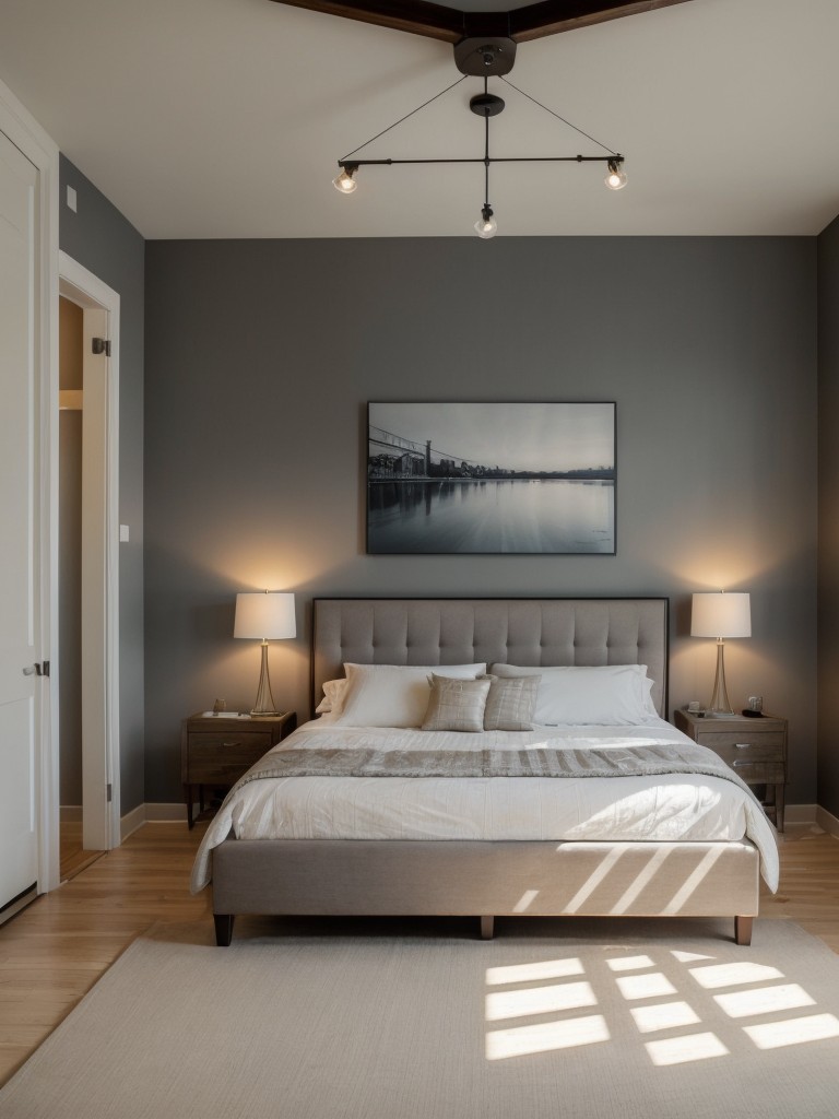 Elevate Your Apartment with Artful Bedroom Decor: Creative Lighting Ideas for Art Lovers.