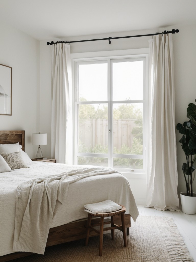 Boho Chic Apartment Vibes: Minimalist Monochrome Bedroom Inspiration