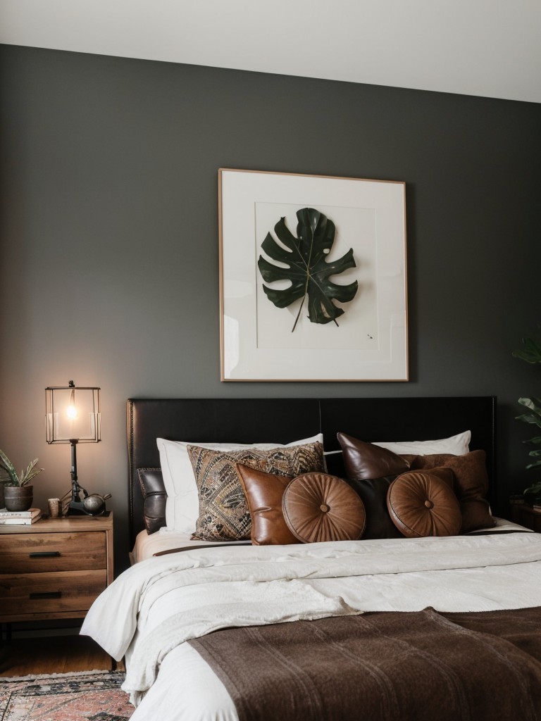 Chic & Masculine: Elevate Your Apartment with Sleek & Dark Decor