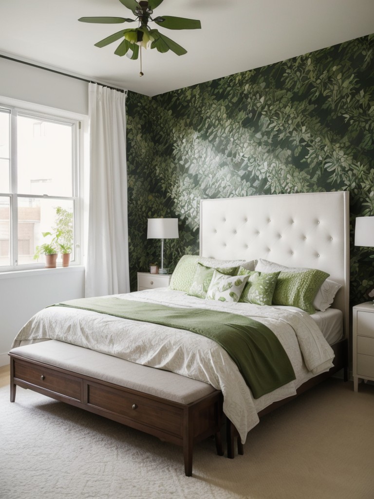 Green up your apartment with bedroom plants! Bring the outdoors in for a touch of whimsy.