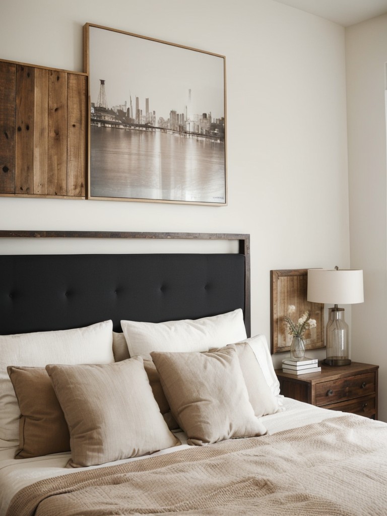 Bedroom Accent Wall Ideas for a Personal Touch! Upgrade your apartment with a statement headboard.