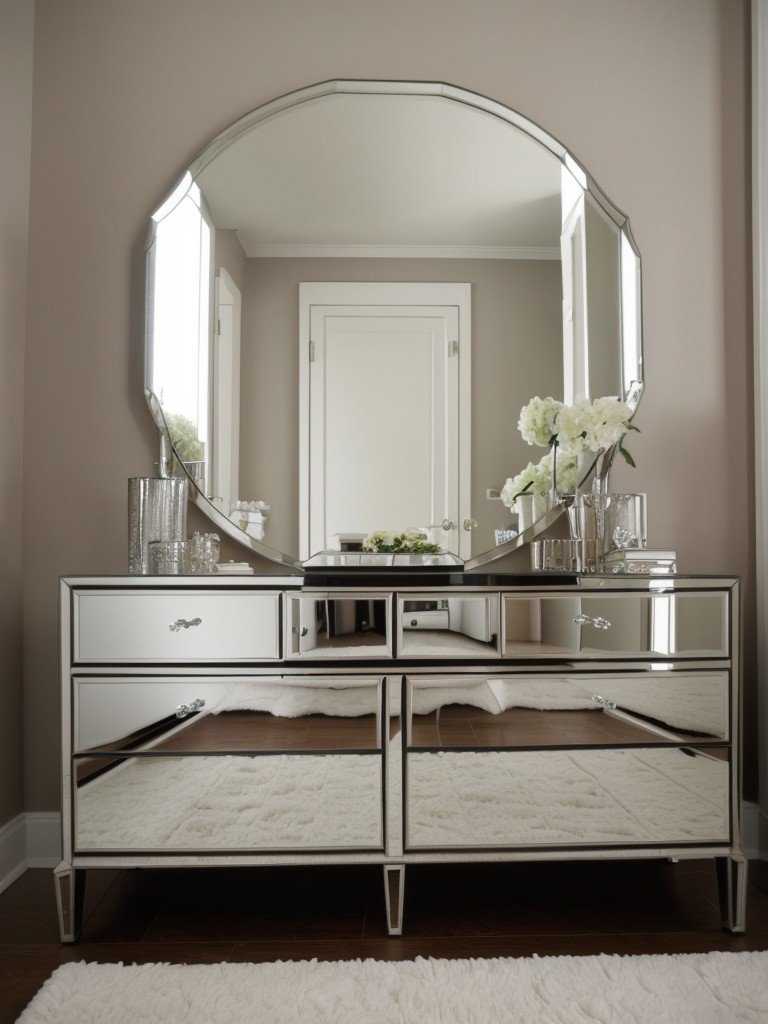 Mirrored Furniture: Add Hollywood Glamour to Your Apartment Bedroom!