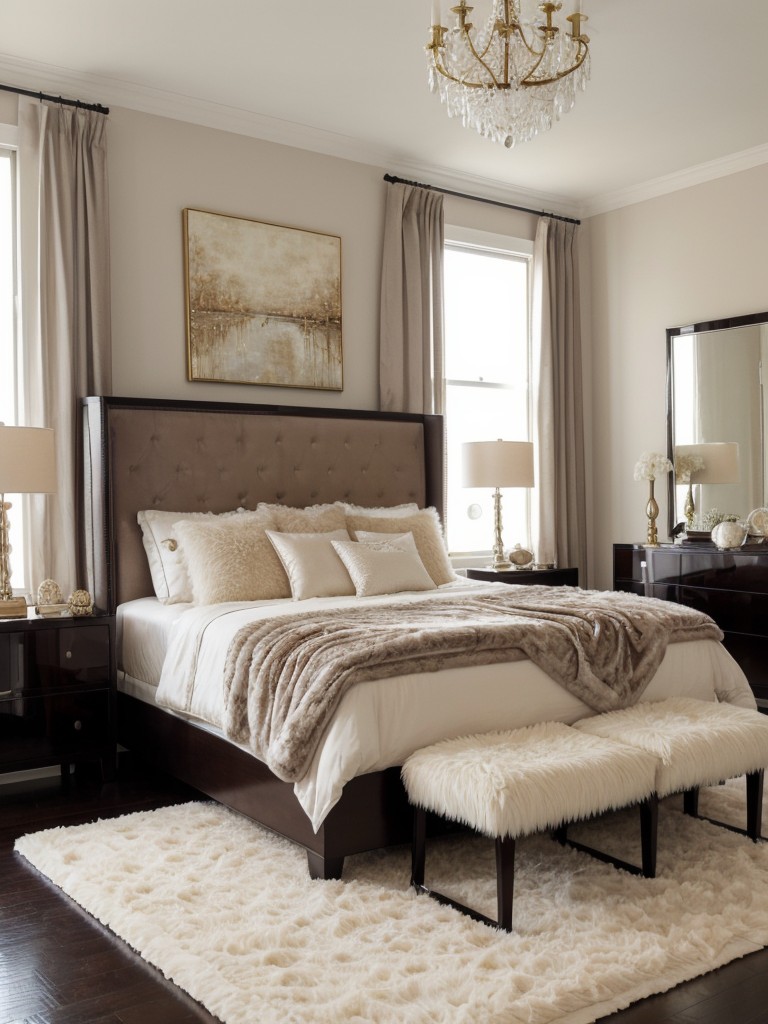 Glam Up Your Apt with Plush Faux-Fur Bedroom Decor!