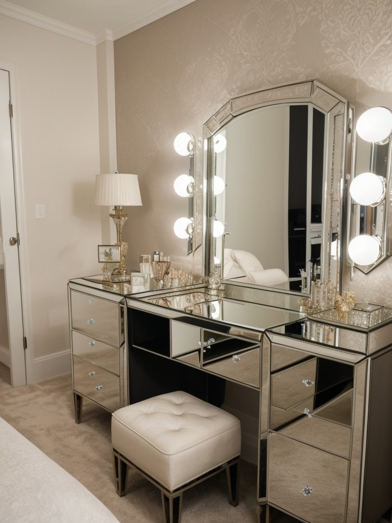 Glam Up Your Apartment Bedroom with Chic Vanity Decor