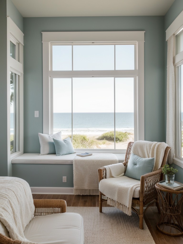 Beachy Bedroom Retreat: Coastal Decor for Apartment Living.