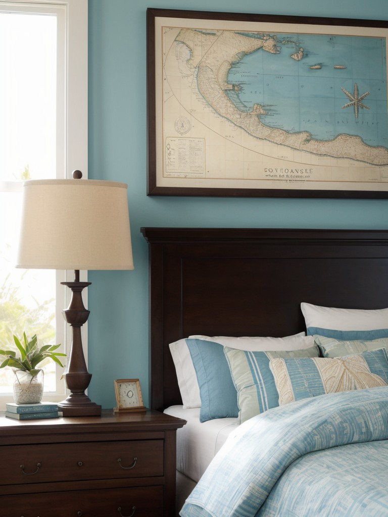 Beach-Inspired Apartment Bedroom Decor: Nautical Elements & Adventure Vibes!