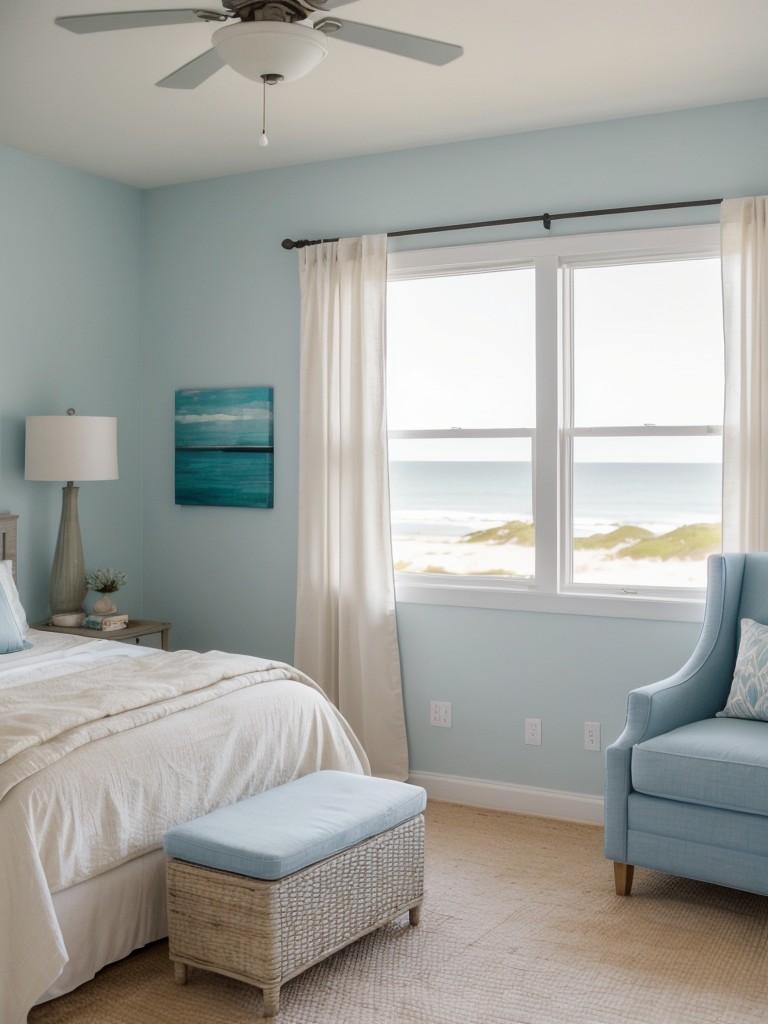 Beachy Apartment Bedroom Decor: Coastal Vibes for Serene Retreat