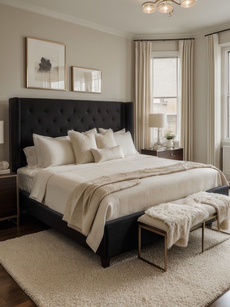 Cozy-Chic: Luxe Apartment Bedroom Decor Tips for a Sleek Space.