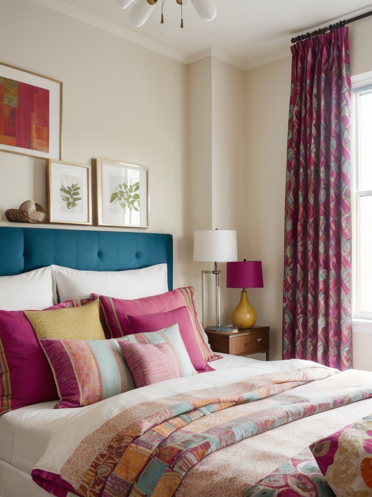 Vibrant Energy: Mix & Match for a Colorful Apartment Bedroom