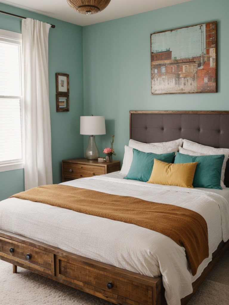 Vibrant Bedroom Vibes: Headboard Ideas for a Colorful Apartment.