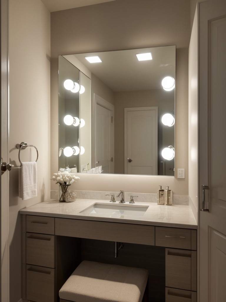 Glam Lighting: Transform Your Apartment Bedroom with Backlit Mirrors