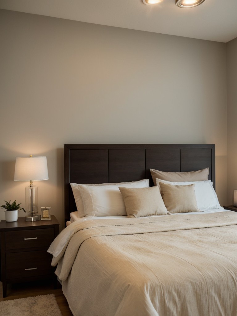 Cozy Apartment Bedroom Lighting: Create a Relaxing Ambiance with Dimmer Switches!