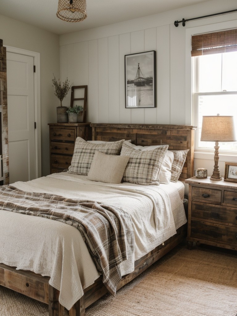 Cozy Rustic Farmhouse Vibes: Apartment Bedroom Decor Ideas