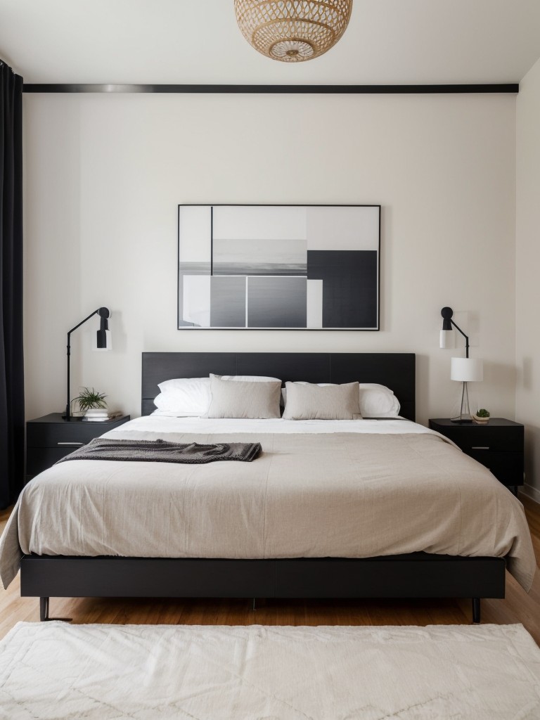 Eclectic Apartment Bedroom: Minimalist Decor Ideas