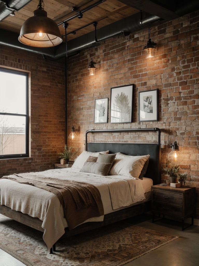 Boho Apartment Vibes: Industrial Chic Bedroom Inspiration