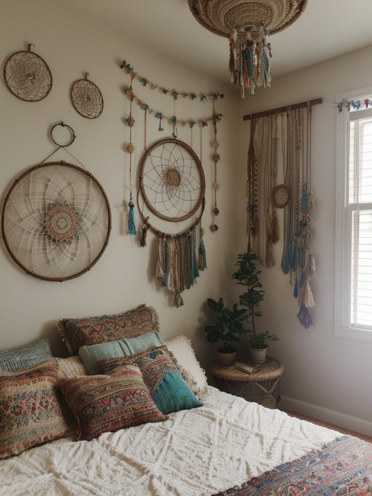 Boho Bedroom Bliss: Dreamcatchers for Whimsical Apartment Vibes