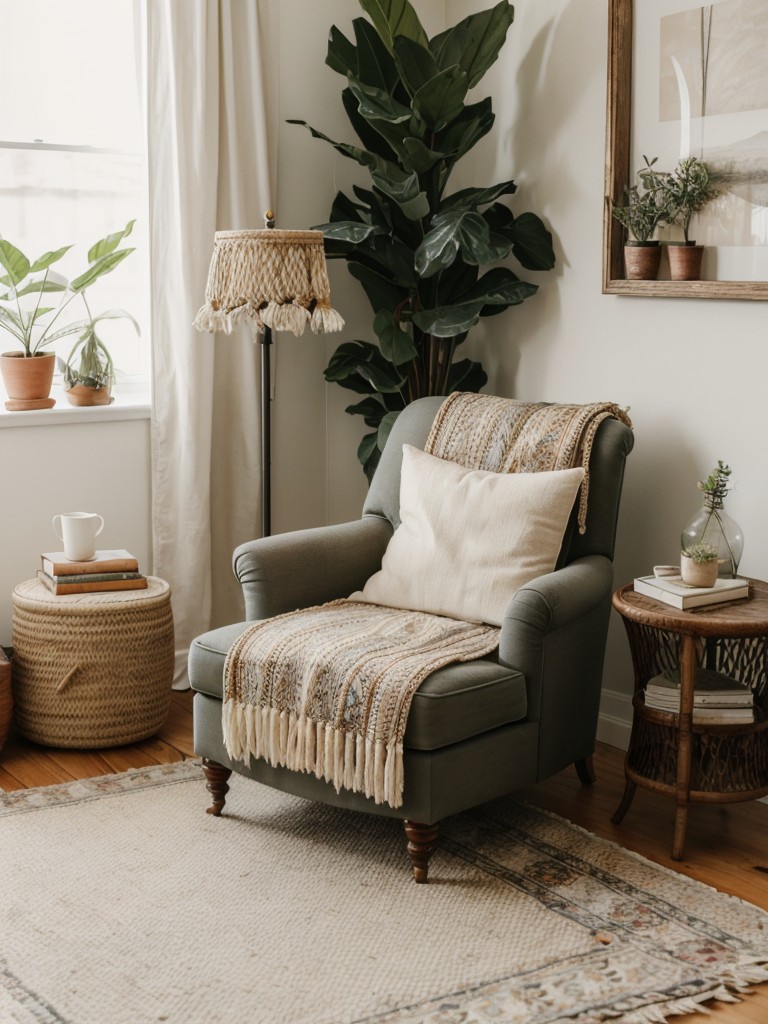 Cozy Boho Bedroom: Create an Inviting Reading Nook.