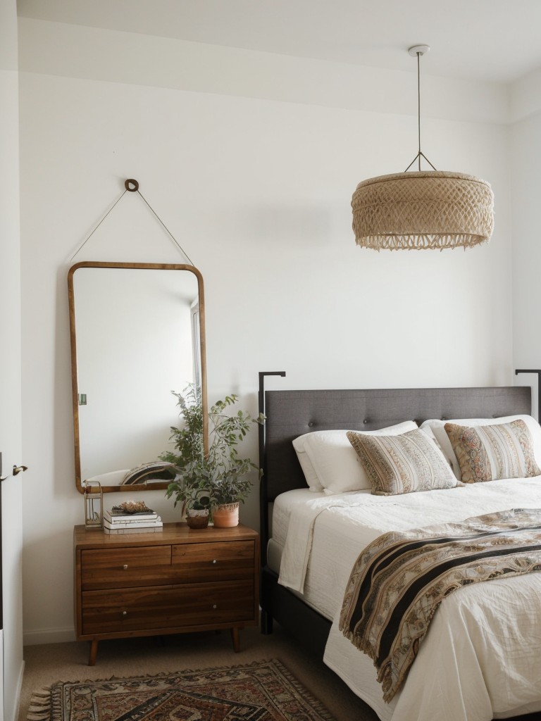 Boho Chic Apartment Bedroom Makeover: Minimalist Design with Storage Solutions